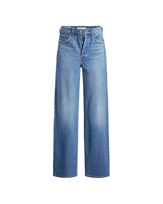 Vaqueros Rectos Ribcage Levi's de color Blue