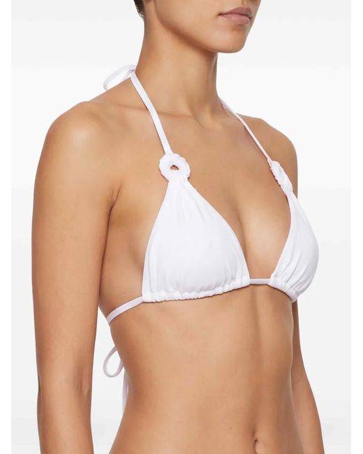 Fisico Bikinitop Met Ringdetail in het White