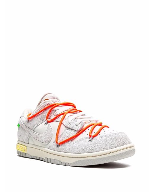 NIKE X OFF-WHITE Multicolor Dunk Low "Lot 11" Sneakers