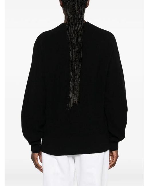SERGIO MORETTI FIRENZE Black V-Neck Button-Up Cardigan