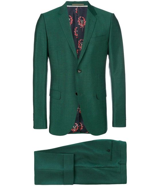 Gucci Zweiteiliger 'Monaco' Anzug in Green für Herren
