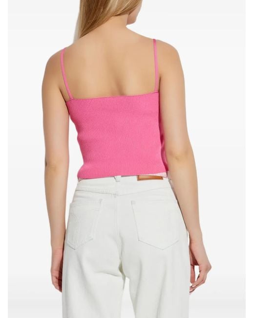 Versace Pink Sleeveless Tops