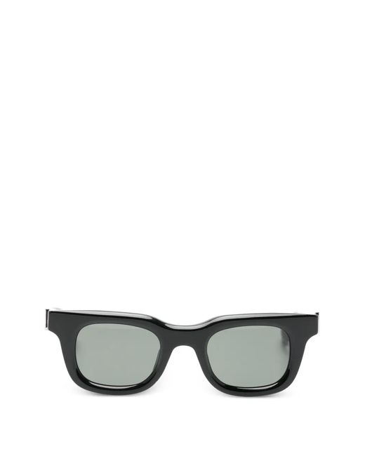 McQueen Gray Rectangle-Frame Sunglasses