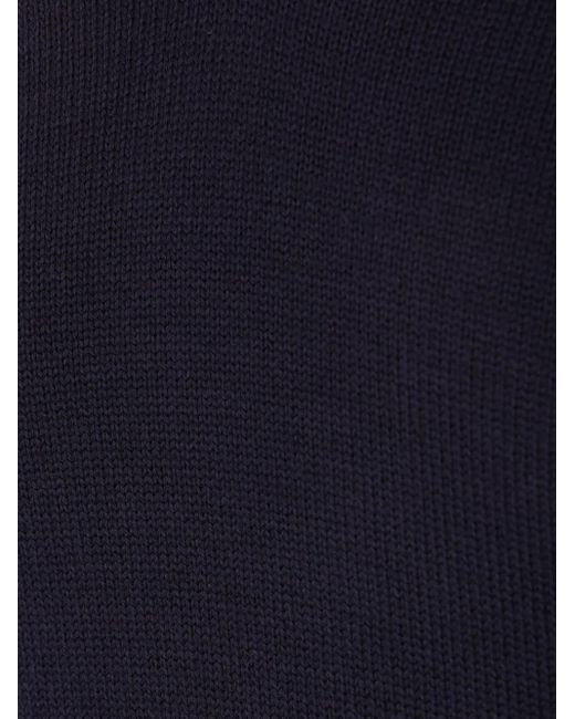 Pull En Laine À Col V Prada pour homme en coloris Blue