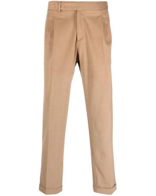 Briglia 1949 Natural Straight-Leg Cotton Trousers for men