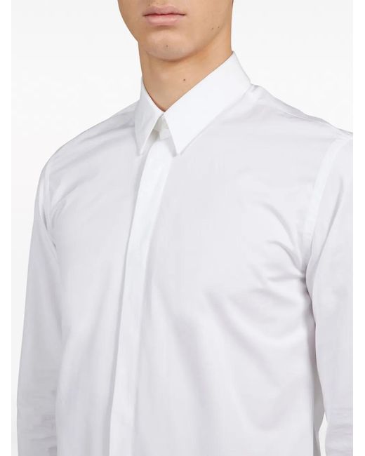 Ferragamo Button-Down Overhemd in het White voor heren