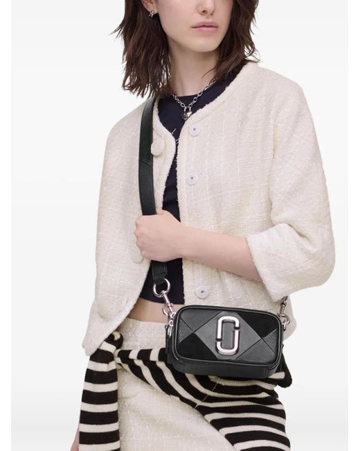 Marc Jacobs Black Snapshot Patchwork-Design Crossbody Bag