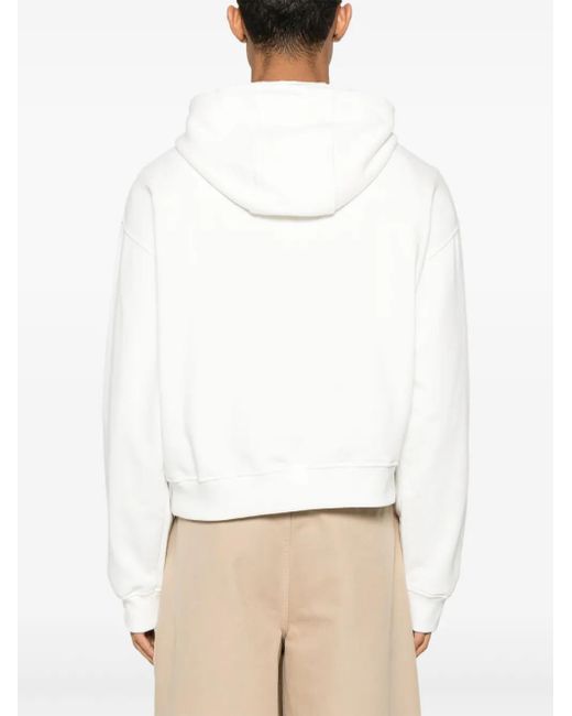 メンズ Marni ロゴ パーカー White