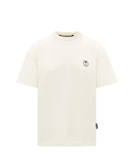 Palm Angels White Palm Regular T-Shirt for men
