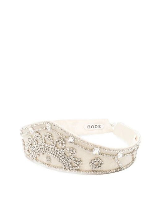 Bode White Willow Embellished Crown