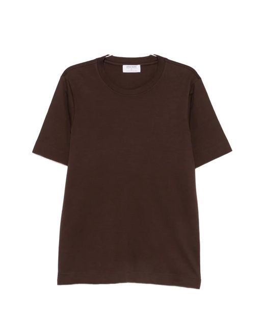 Gran Sasso Brown Crew-Neck T-Shirt for men