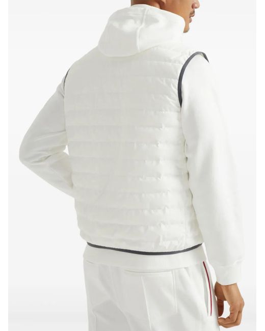 メンズ Brunello Cucinelli ダウンベスト White