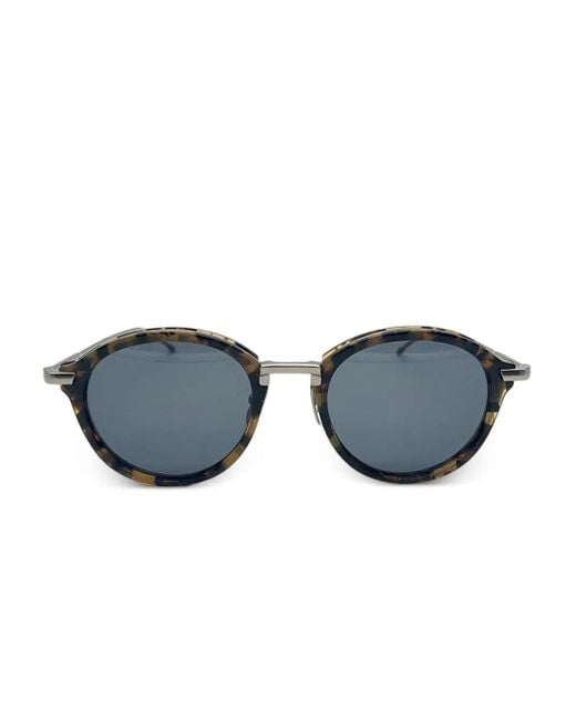 Thom Browne Blue Round-Frame Sunglasses