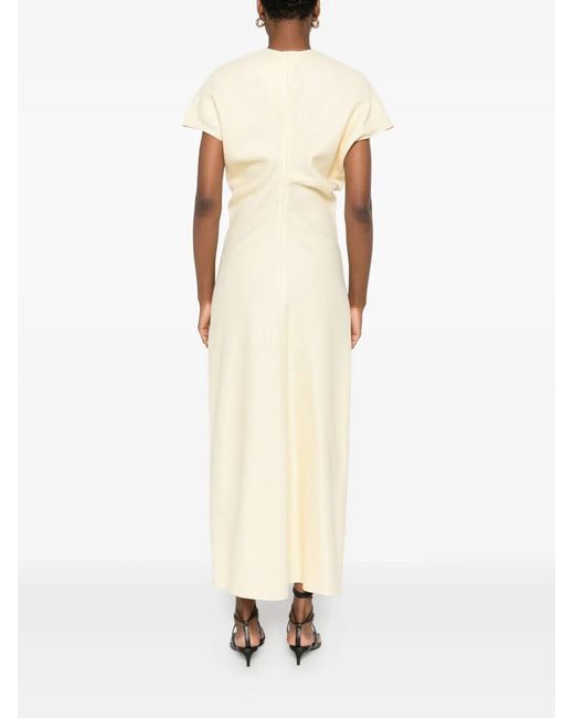 Totême White Slouch-Waist Maxi Dress