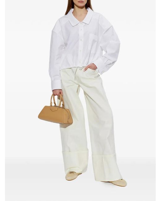 Givenchy White Perforated Lace-Up Sneakers