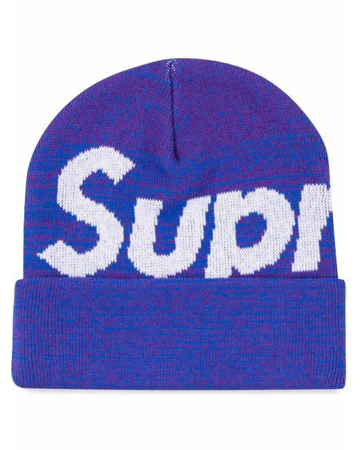 Supreme Blue Big Logo Beanie "Fw 21" Sneakers