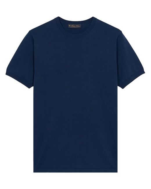 Brooks Brothers Blue Crew Neck T-Shirt for men