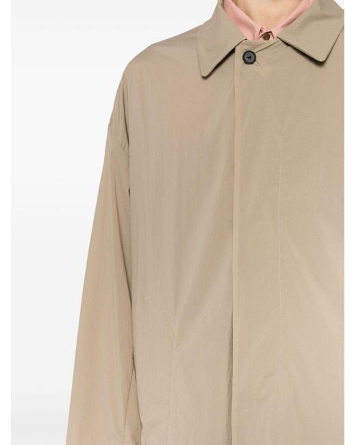 Kolor Natural Button-up Trench Coat for men