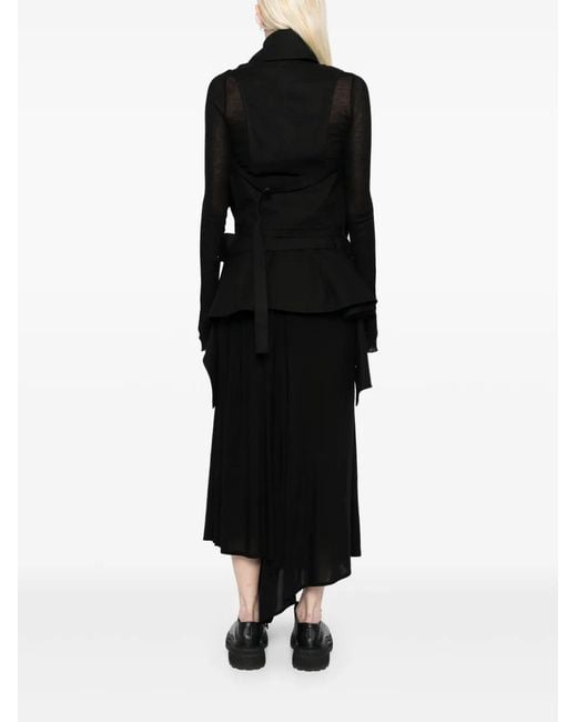 Yohji Yamamoto Black Belted Jacket