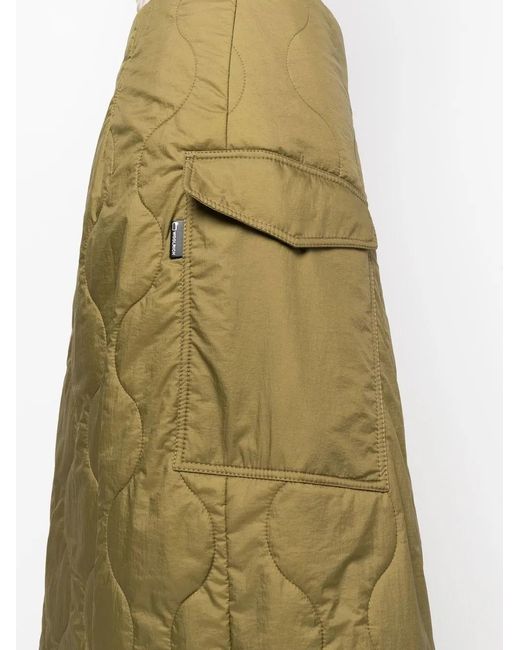 Woolrich Green Quilted Wrap Skirt