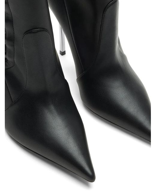 Casadei Black Superblade Tempest Lace-Up Ankle Boots