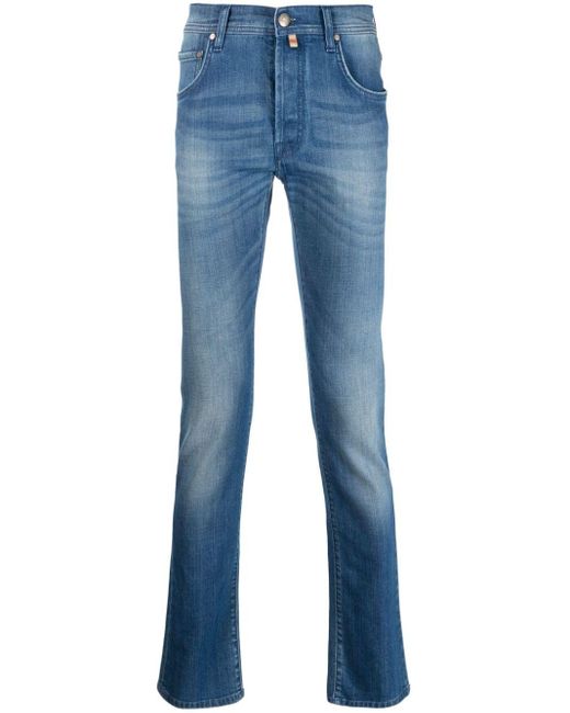 Corneliani Slim-fit Jeans in het Blue voor heren