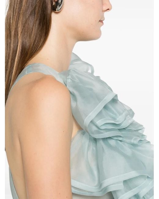 Viktor & Rolf Blue Volant Top