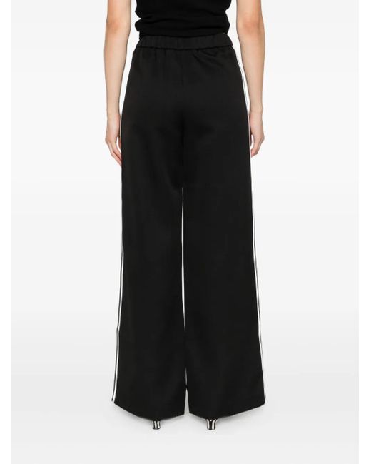Patrizia Pepe Black Wide-Leg High-Waisted Trousers