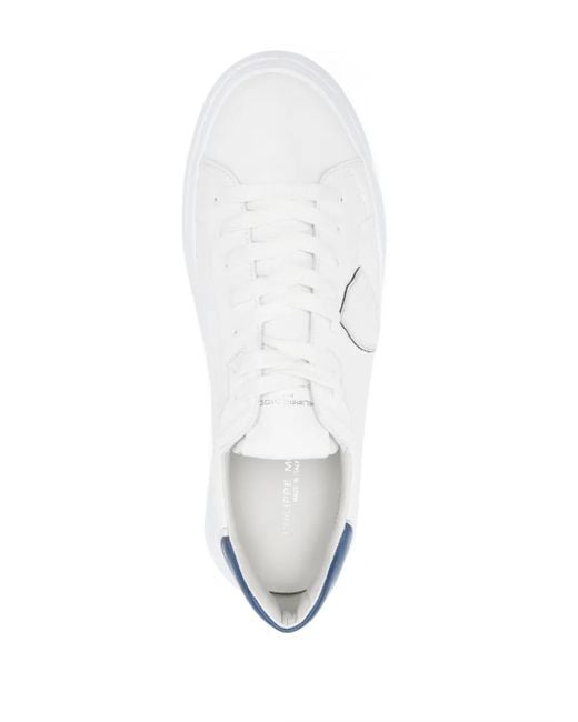 Philippe Model White Temple Low Sneakers for men