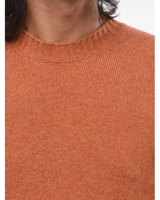 Malo Blue Cashmere Crew-Neck Sweater for men