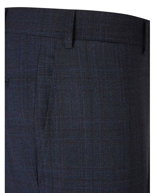 Canali Blue Checked Suit for men