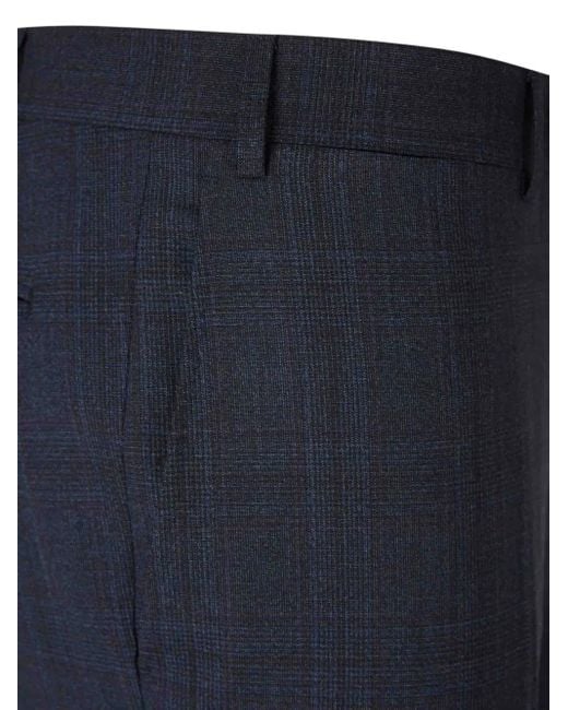 Canali Blue Checked Suit for men