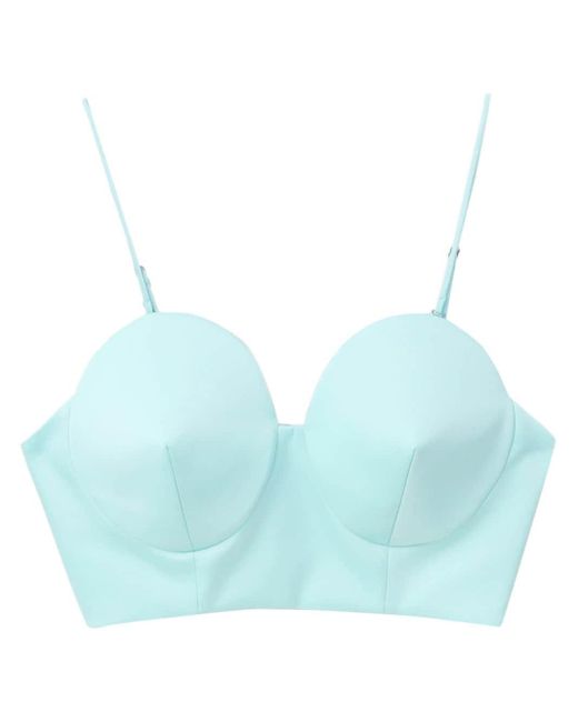 we11done Blue Padded-cup Bralette