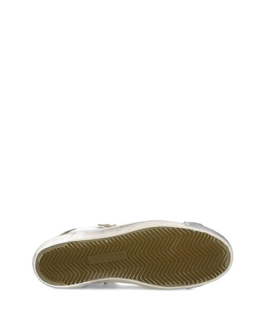 Philippe Model White Camouflage-Panel Leather Sneakers for men