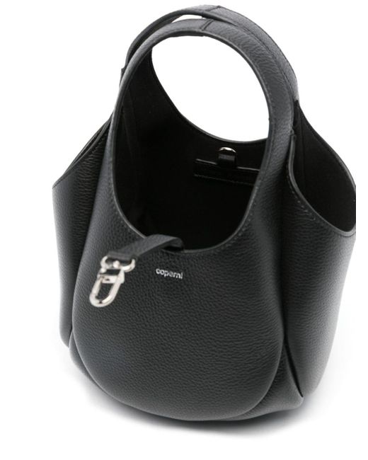Coperni Black Bucket Swipe Leather Mini Bag