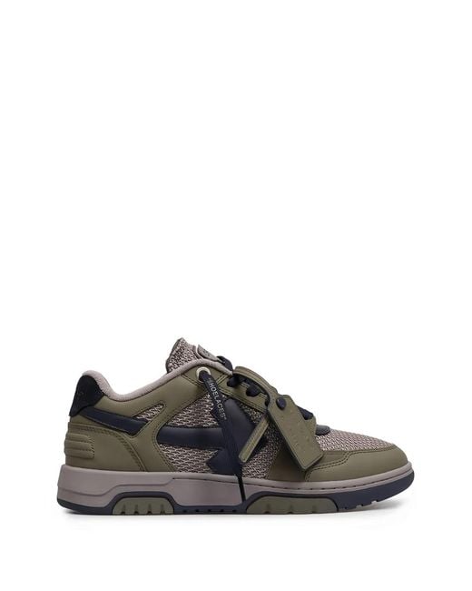 Off-White c/o Virgil Abloh Green Out Of Office Sneakers for men