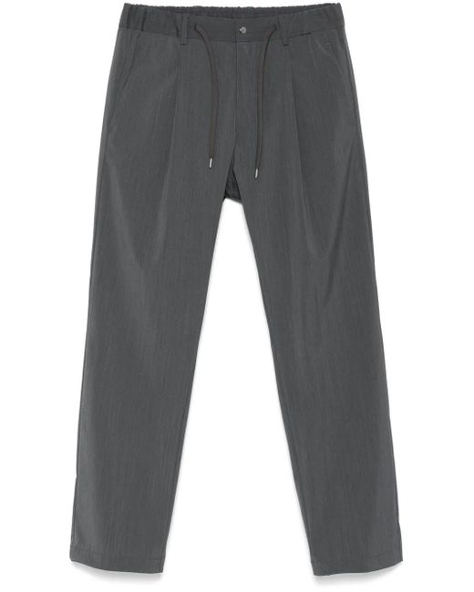 Herno Broek Met Geplooid Detail in het Gray voor heren