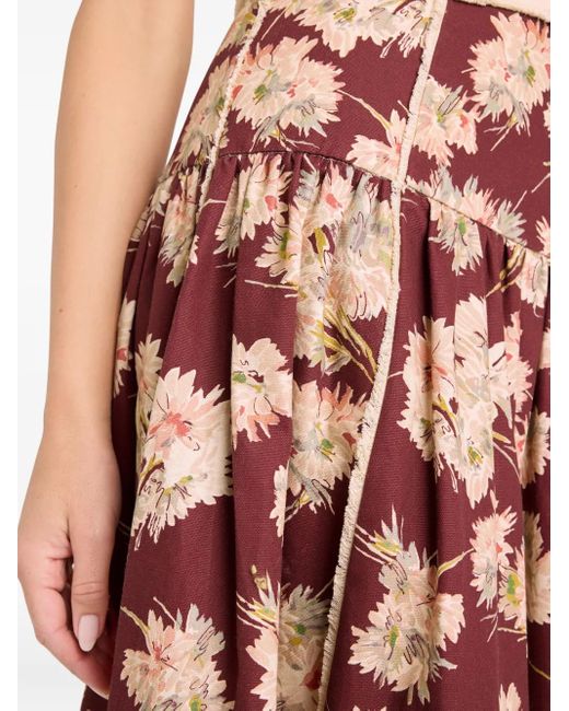 Cinq À Sept Mae Bouquet Aura Rok in het Red