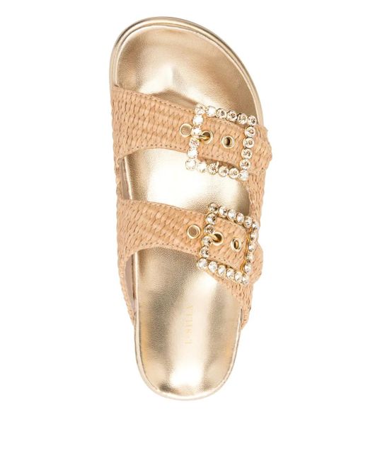 Le Silla Natural Raffia Sandals