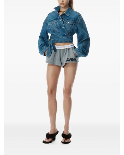 Alexander Wang Blue 'Wrapped Trucker' Jacket