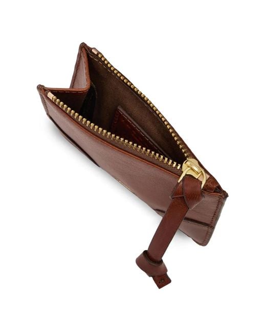 The Bridge Brown Logo-Plaque Leather Card Holder