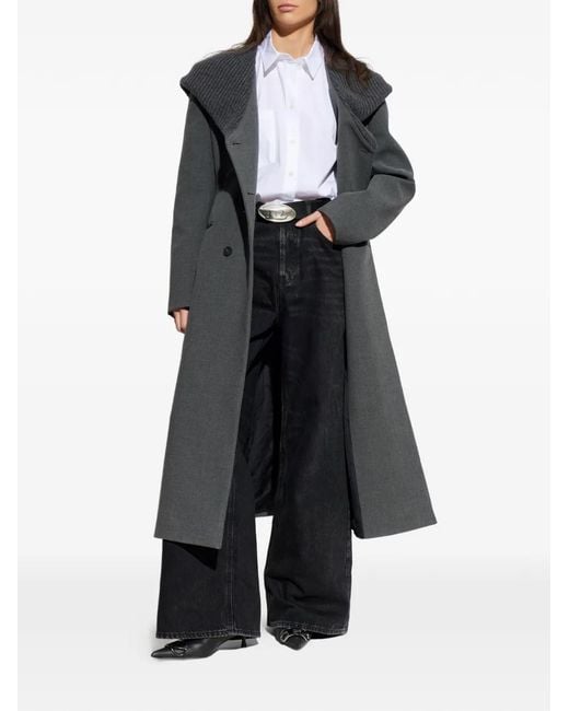 DIESEL Black G-Olden-Long Buttoned Coat
