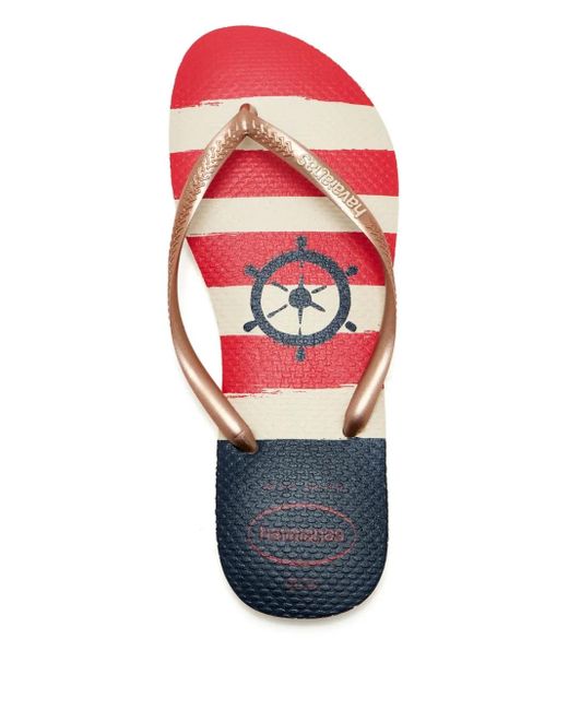 Havaianas Natural Top Nautical Flip-Flops