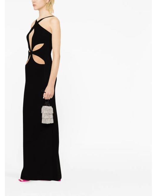 Monot Black Cut-out Maxi Dress