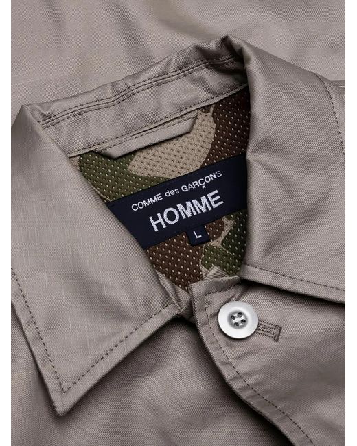 Comme des Garçons Gray Multi-Pocket Button-Cuff Shirt Jacket for men