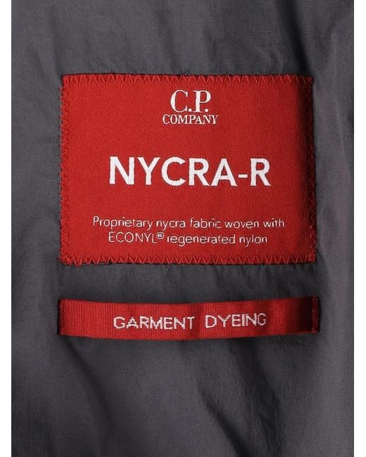 C P Company Gray Logo-Detail Bomber Jacket for men