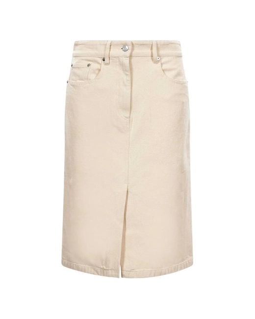 A.P.C. Natural Denim Split Skirt