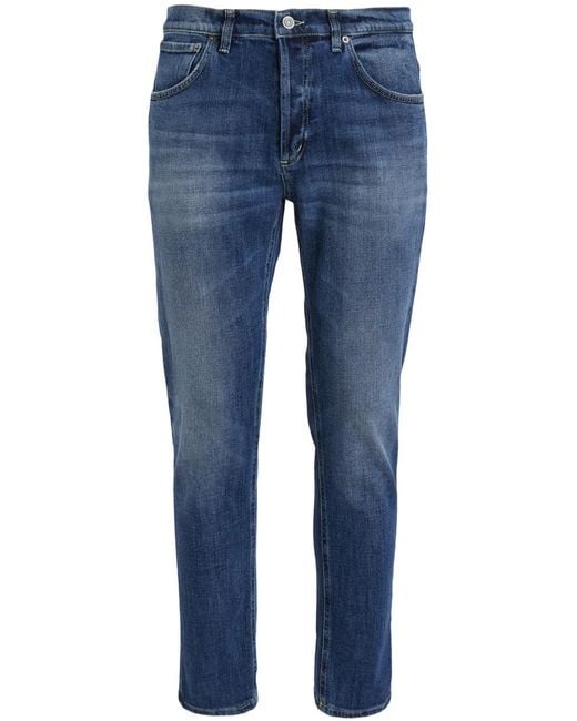 Dondup Blue Straight-Leg Jeans for men