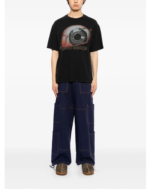 WARMAN Black Dead-Inside T-Shirt for men