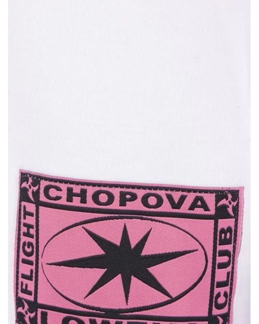 Chopova Lowena Graphic Long-sleeve T-shirt Pink